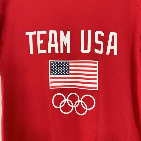 Team USA Olympic Tee Shirt Badger Sports Size Small Red Performance - Picture 2 of 9